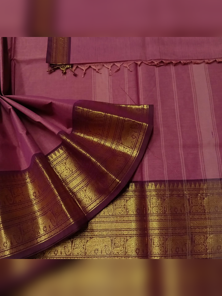 SBS05-mauve-pink handloom banana silk saree